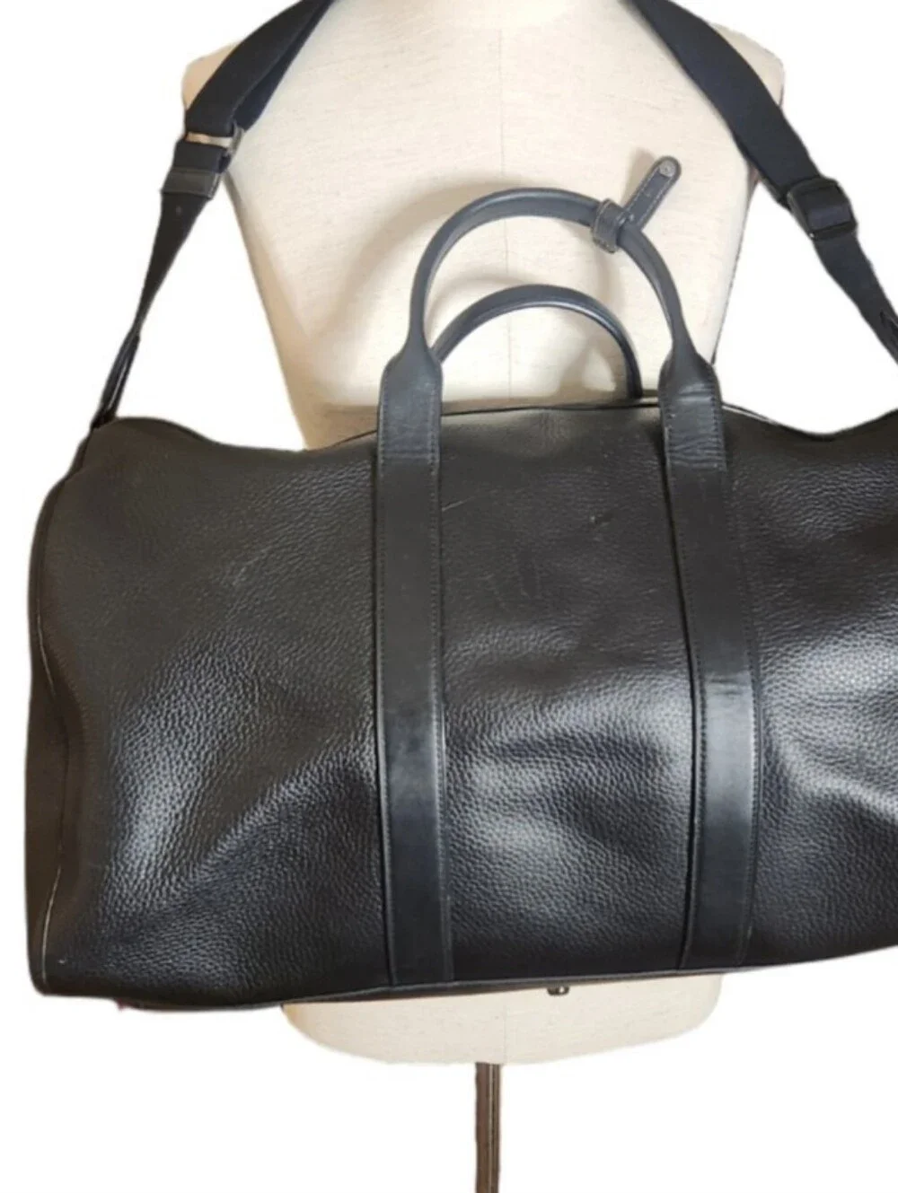 Coach Gotham Black Leather  Duffle Bag